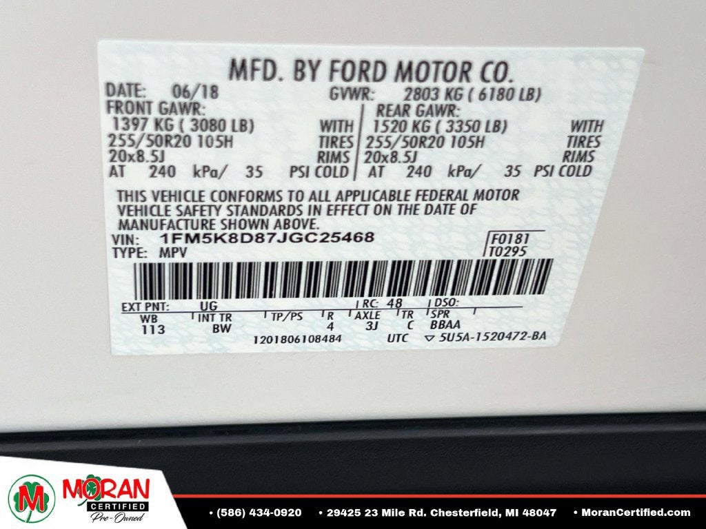 2018 Ford Explorer XLT