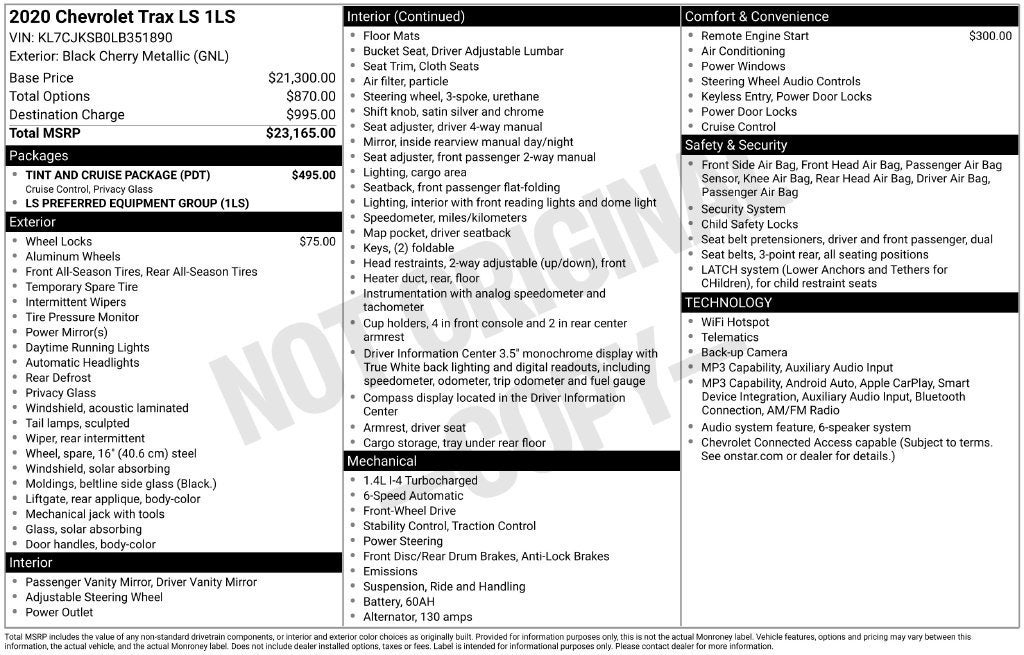 2020 Chevrolet Trax