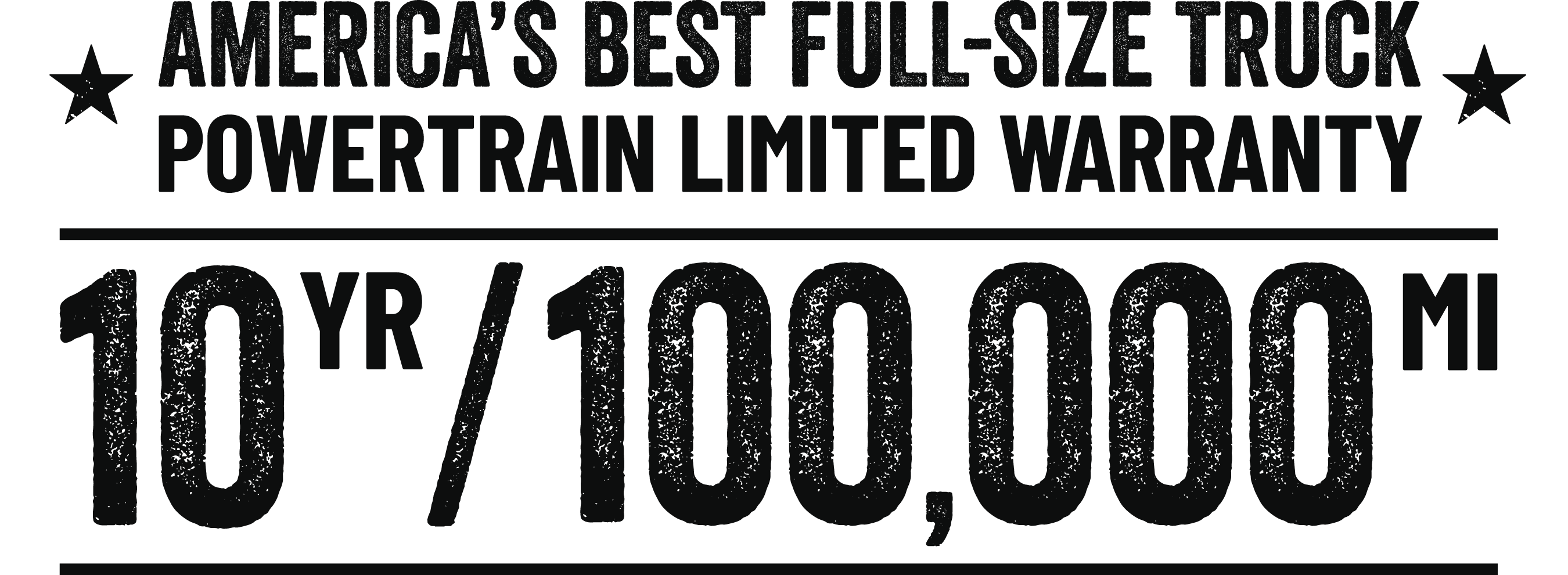 10 year/100,000 mile powertrain 